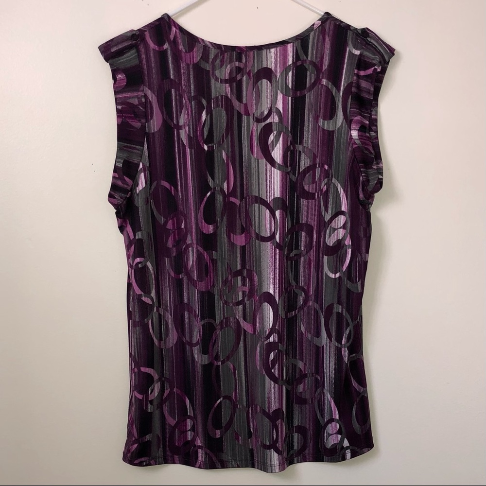 Western Connection 🟣 Abstract Circles 💚 Tank Top - Picture 2 of 3